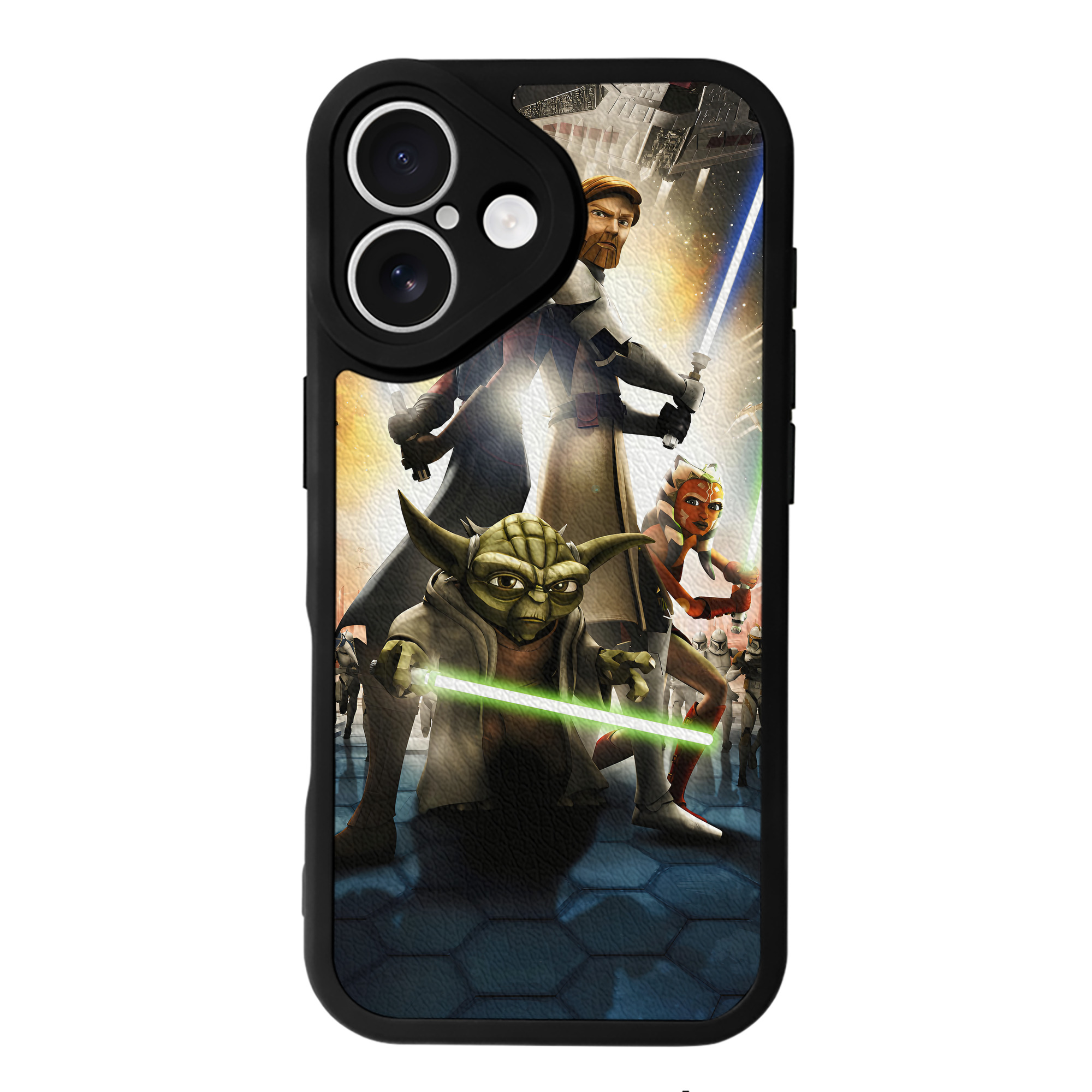 （画像用） スター・ウォーズ Star Wars 【iPhone 16シリーズ対応】シリコンスマホケース（レザー調） 材質：シリコン